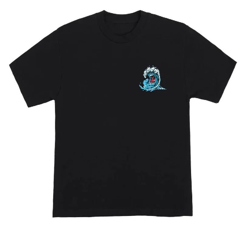 Santa Cruz Screaming Wave T-Shirt - Black