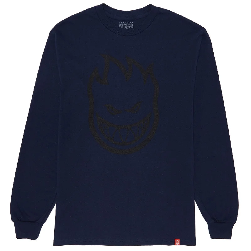 Spitfire Bighead Long Sleeve T-Shirt - Navy/Black