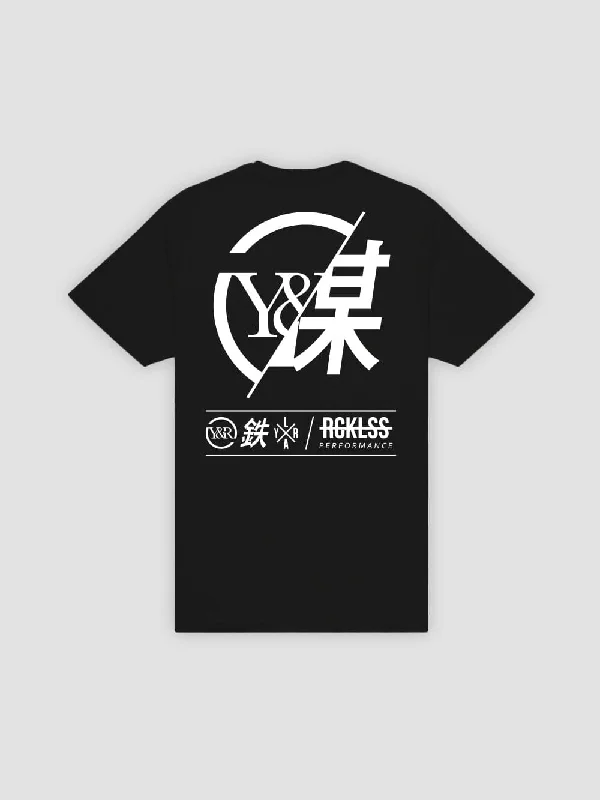 Strike Thru Tee - Black