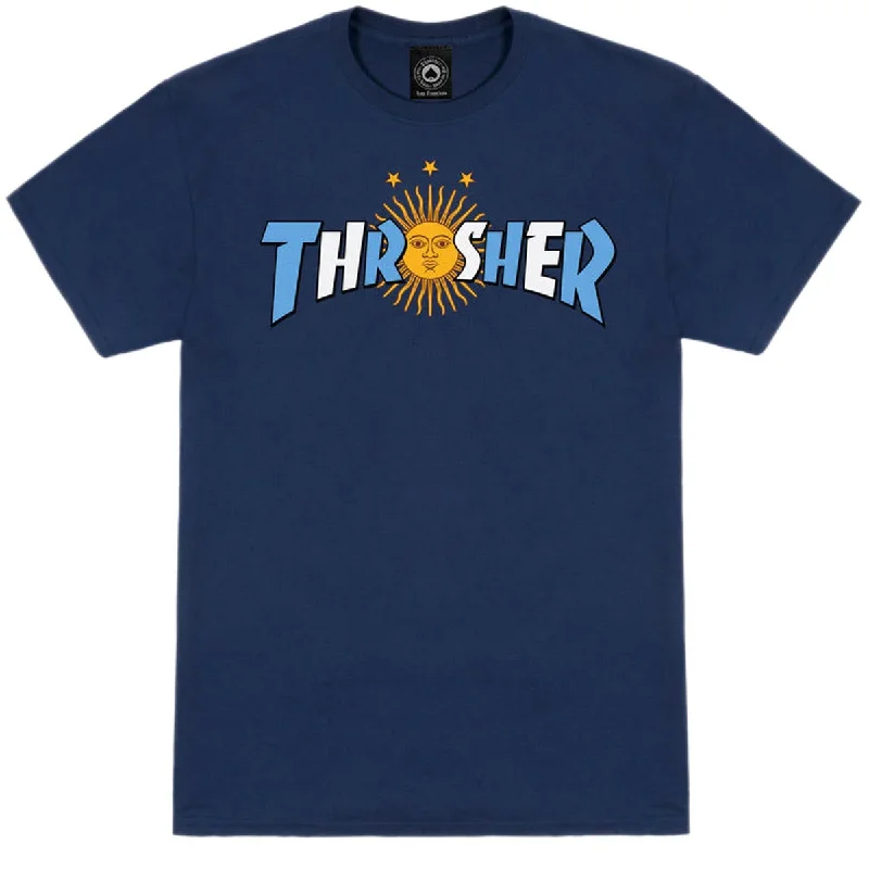 Thrasher Argentina Estrella T-Shirt - Navy