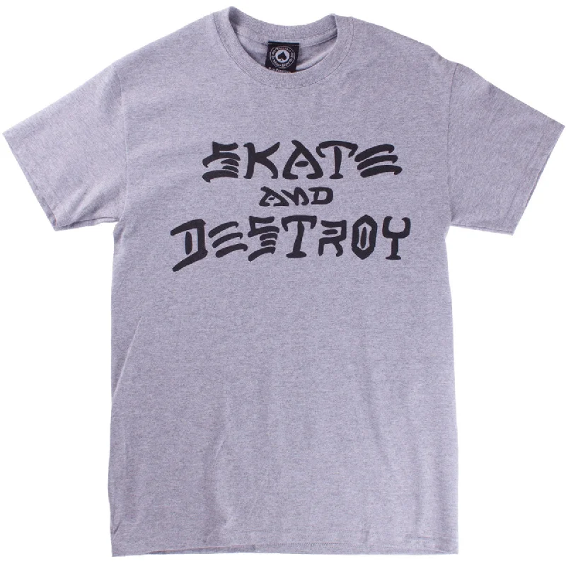 Thrasher Skate And Destroy T-Shirt - Grey