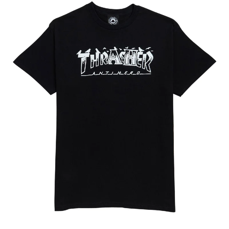 Thrasher x Anti-Hero Pigeon Mag T-Shirt - Black