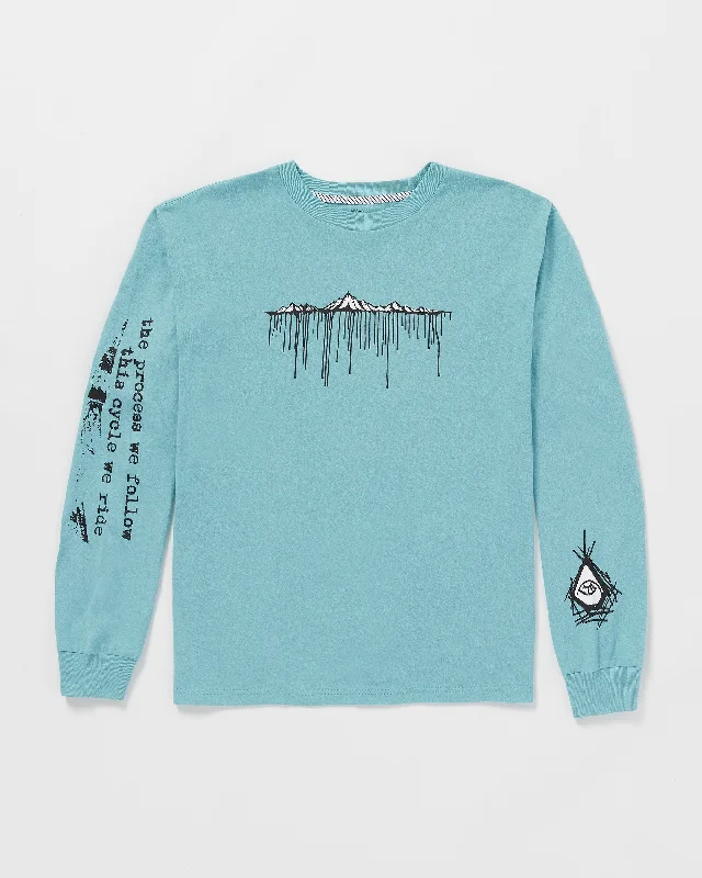 Tokyo True Bryan Iguchi Long Sleeve Tee - Sea Blue