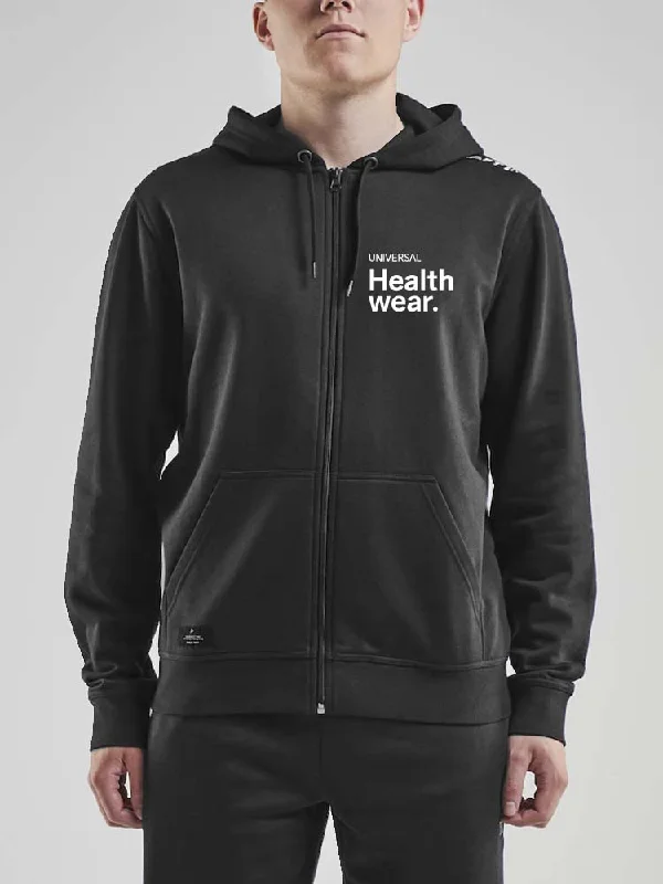 MENS UNIVERSAL HEALTHWEAR FULL ZIP HOODY