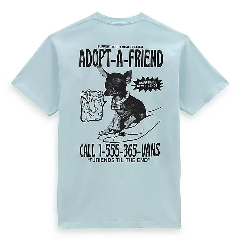 Vans Adopted A Friend T-Shirt - Blue Glow