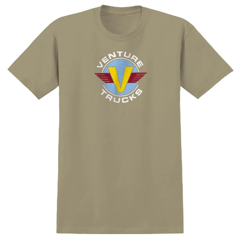 Venture Wings T-Shirt - Sand/Light Blue/Yellow/Dk Red