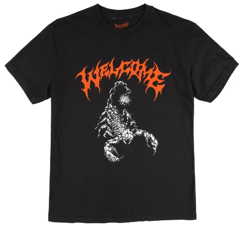 Welcome Mace T-Shirt - Black (Garment-Dyed)