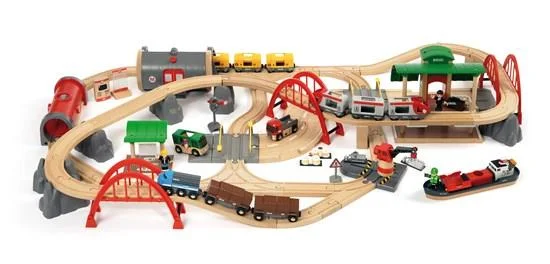 Wooden climbing toys for physical activity​ Brio 33052 World Deluxe Railway Set