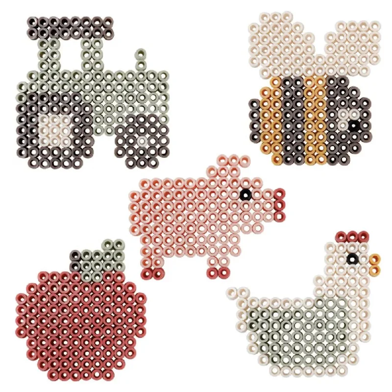 Wooden push - along toys for mobility support​ Little Dutch Mega Ironing Beads - Little Farm