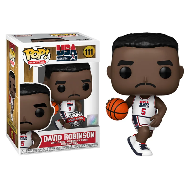 Inside Out Emotion Action Figures​ NBA Funko POP | David Robinson '92 Team USA