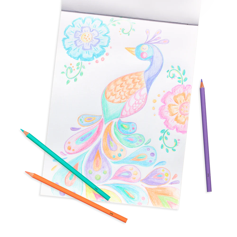 Art supplies for making birthday party favors​ Pastel Hues Colored Pencils