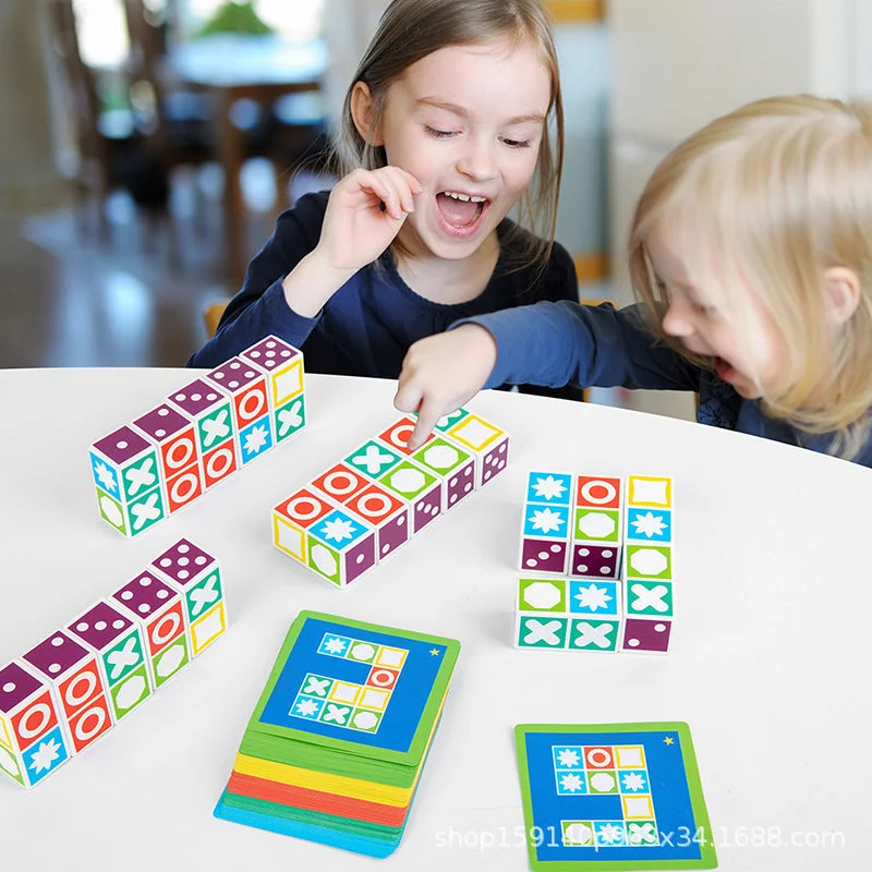Wooden play farms for rural - themed play​ Puzzle Matching Board Game