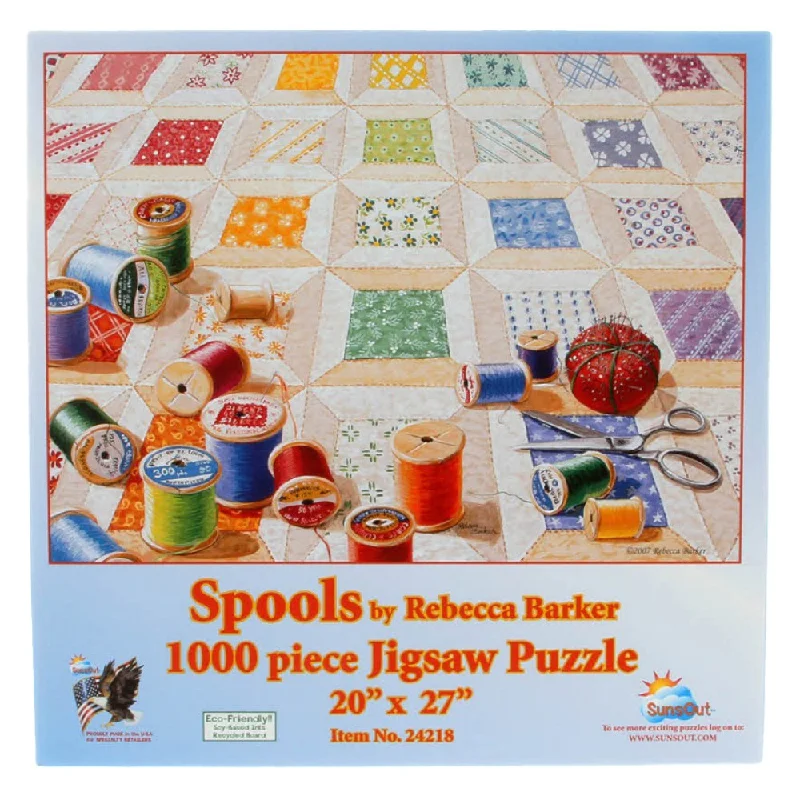 Art supplies for creating art - based photo albums​ Spools 1000pc Jigsaw Puzzle