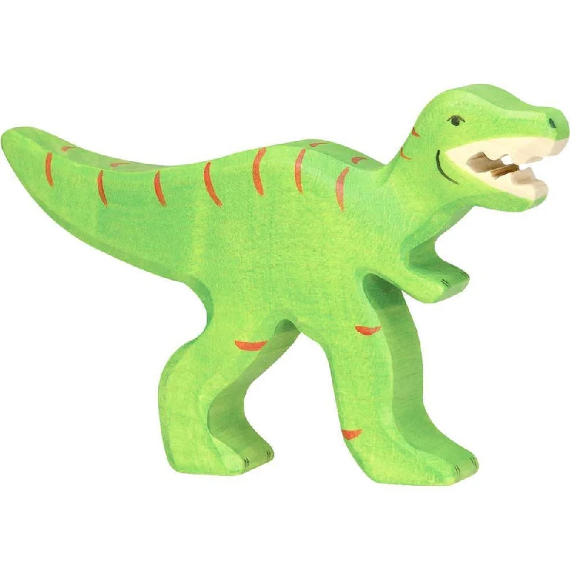 Wooden play airports for transportation role - play​ Holztiger t rex dinosaur
