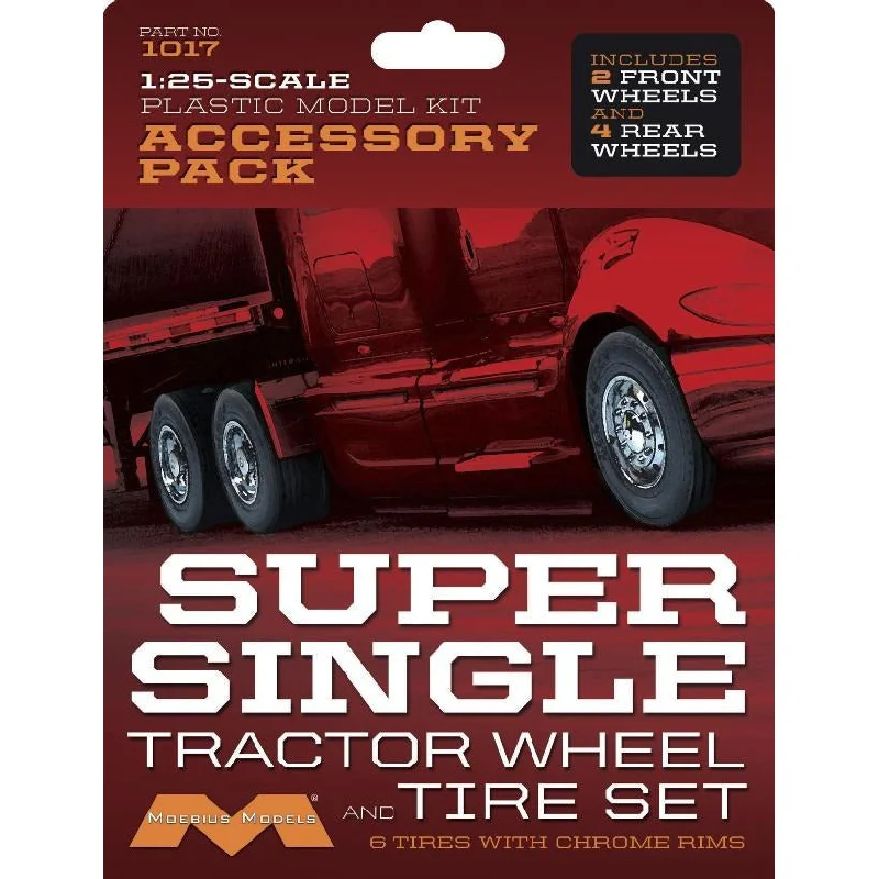 Circus model toys with mini performers for entertainment​ Moebius #1017 Super Single Tractor Wheel & Tire Set 1/25 scale