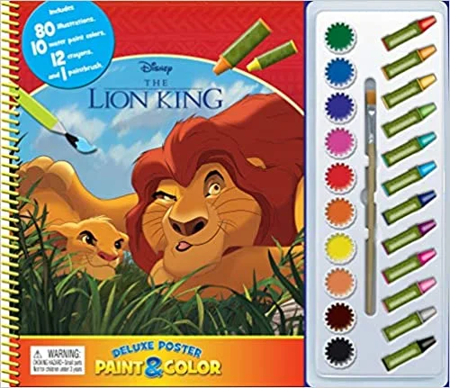 Educational toys for teaching 5G technology concepts​ Phidal Disney The Lion King Deluxe Poster Paint and Color - English