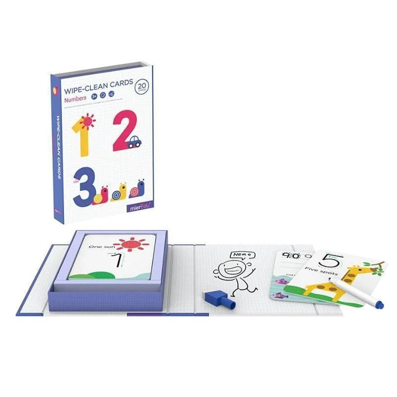 Engineering - inspired educational toys for hands - on building​ Wipe-clean Activity Set - Numbers