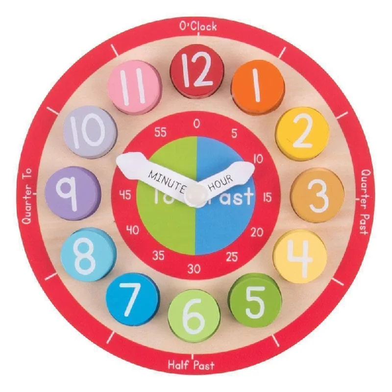 Educational toys for teaching digital marketing concepts​ Wooden Teaching Clock