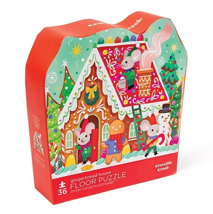 Autism - appropriate puzzles for sensory development​ Gingerbread House - 36 piece puzzle