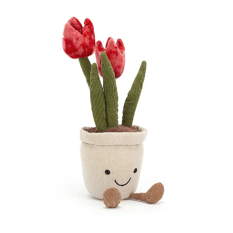 Plush toys for postal workers with mail - bag - or letter - shaped details​ Jellycat Amuseable Tulip