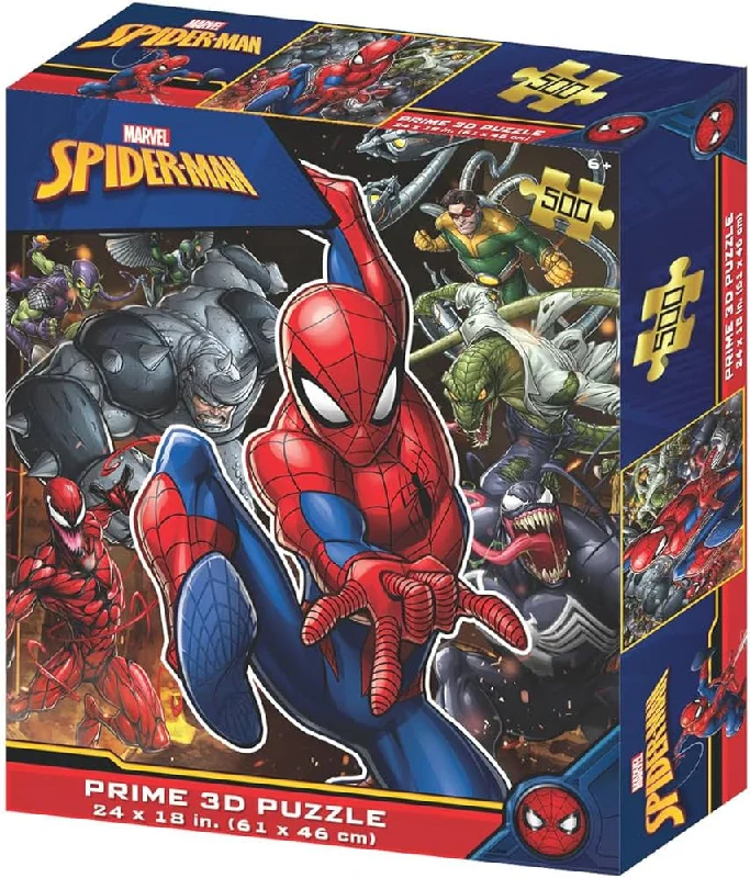 Easter egg - hunt puzzles for spring celebrations​ SpiderMan Prime 3D Jigsaw Puzzle 500pc Spidey Enemies