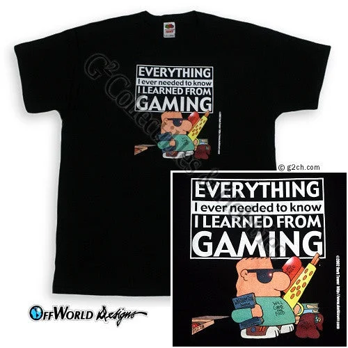 Plush toys for cyclists with bike - related details​ XL Everything Gaming T-Shirt